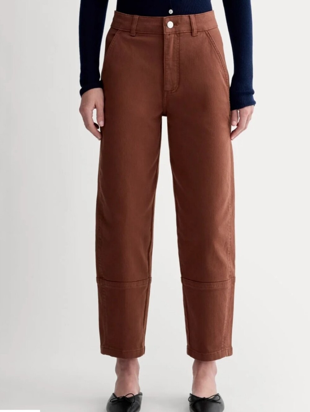 Everlane The Utility Barrel Pant in Rosewood